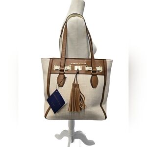 NWT Adrienne Vittadini Luxury Linen Tote
